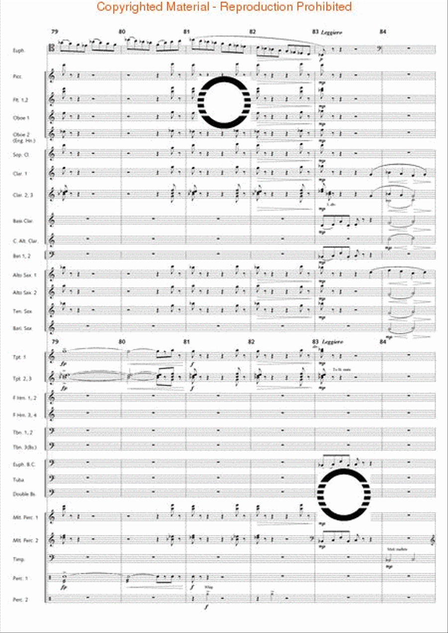 Fantasia di Falcone Fantasia di Falcone Concert Band scores gallery preview page 59