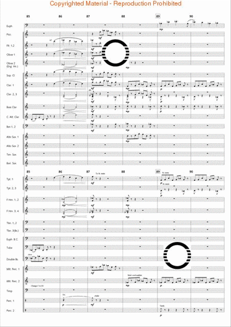Fantasia di Falcone Fantasia di Falcone Concert Band scores gallery preview page 60