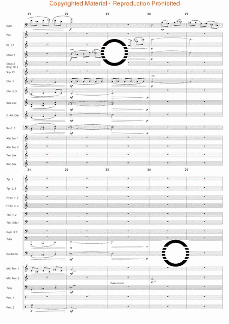 Fantasia di Falcone Fantasia di Falcone Concert Band scores gallery preview page 6
