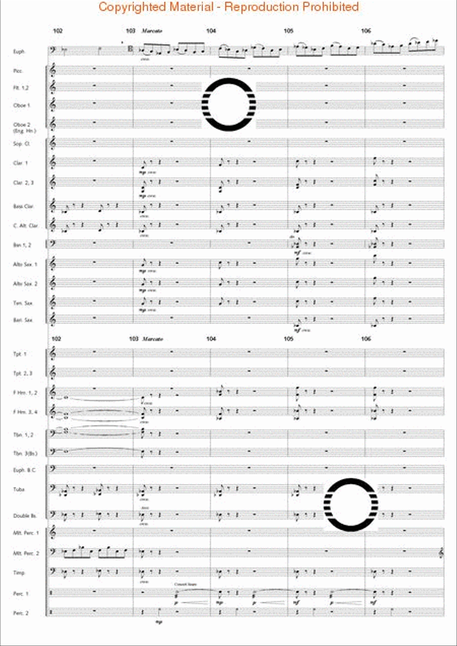 Fantasia di Falcone Fantasia di Falcone Concert Band scores gallery preview page 63