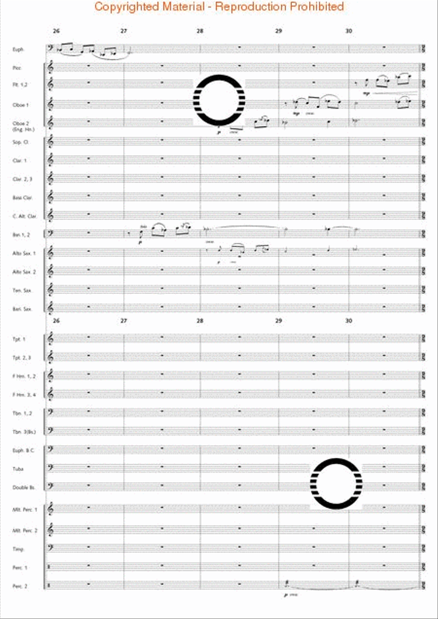 Fantasia di Falcone Fantasia di Falcone Concert Band scores gallery preview page 7