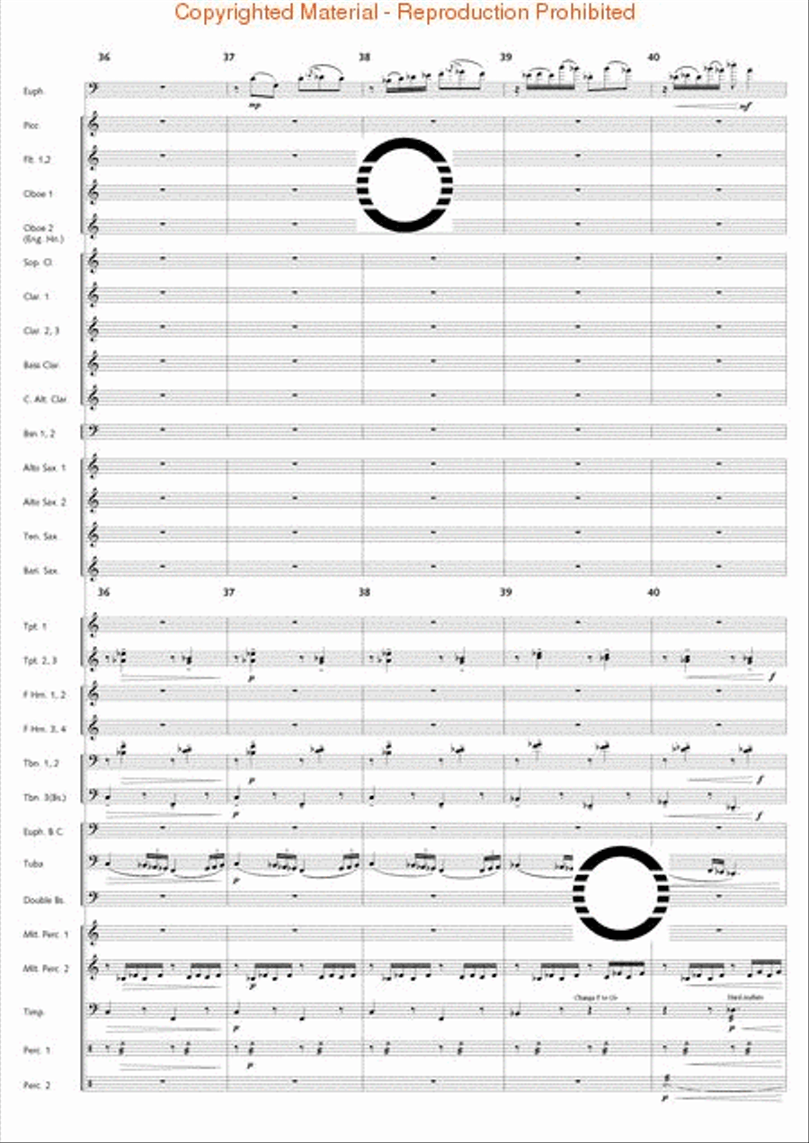 Fantasia di Falcone Fantasia di Falcone Concert Band scores gallery preview page 9