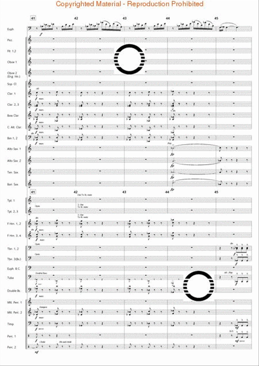 Fantasia di Falcone Fantasia di Falcone Concert Band scores gallery preview page 10