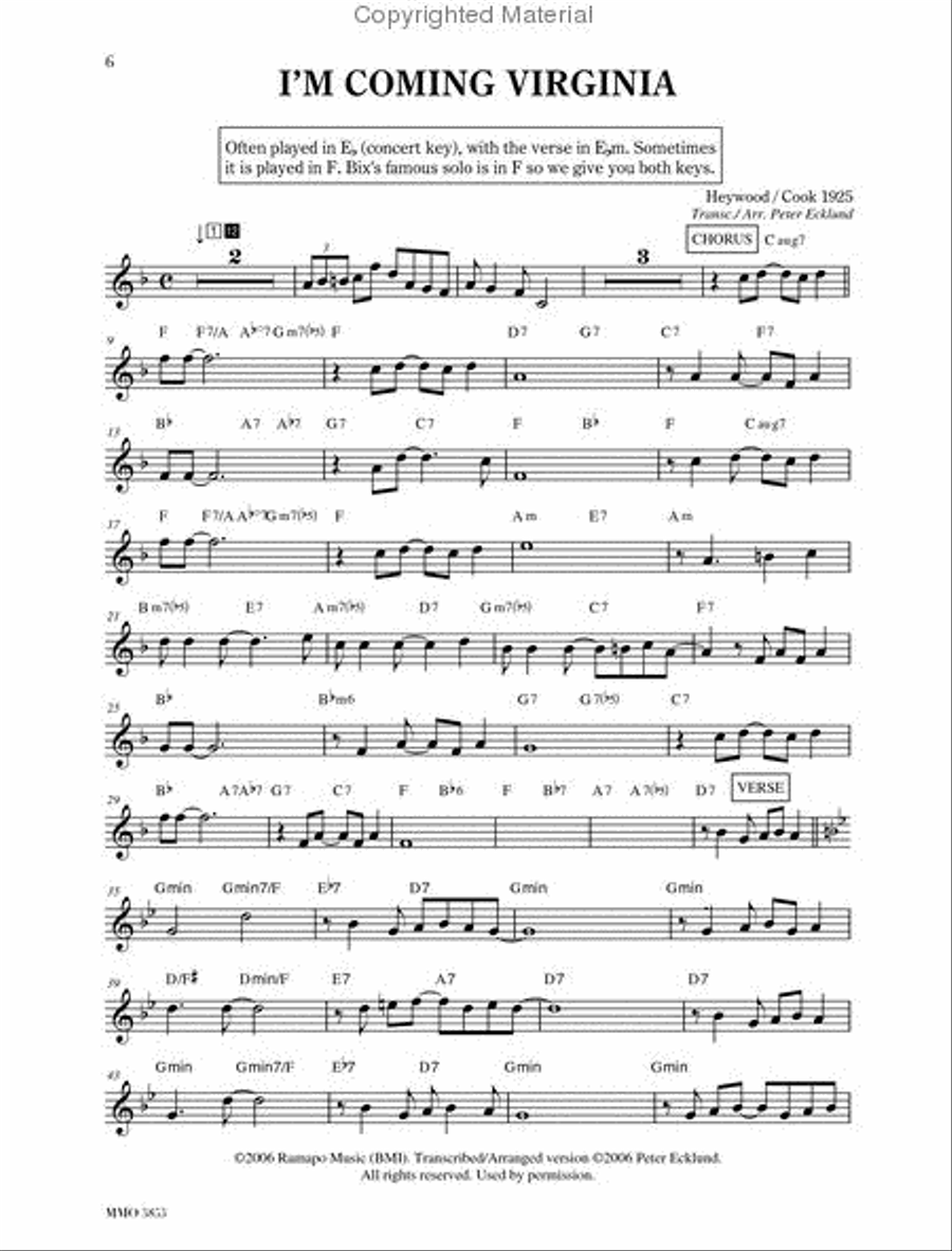 The Further Adventures of Bix Beiderbecke Trumpet Solo scores gallery preview page 2