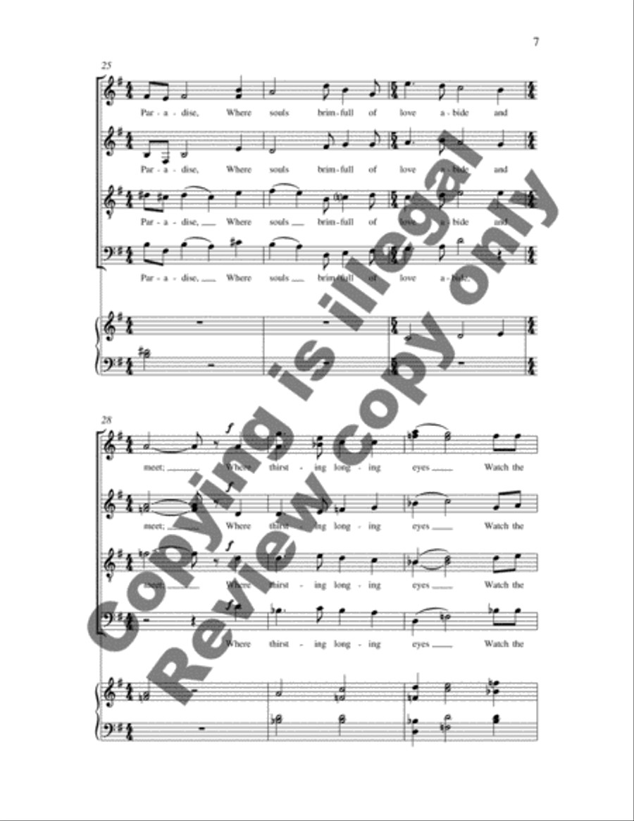 The Rossetti Songs: 2. Come to Me in the Silence of the Night (Echo) Divisi scores gallery preview page 5
