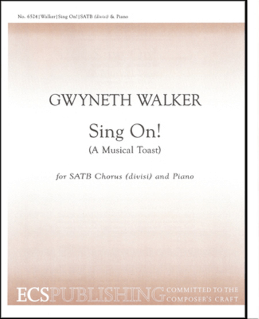 Sing On! Sing On! Divisi scores gallery preview page 1