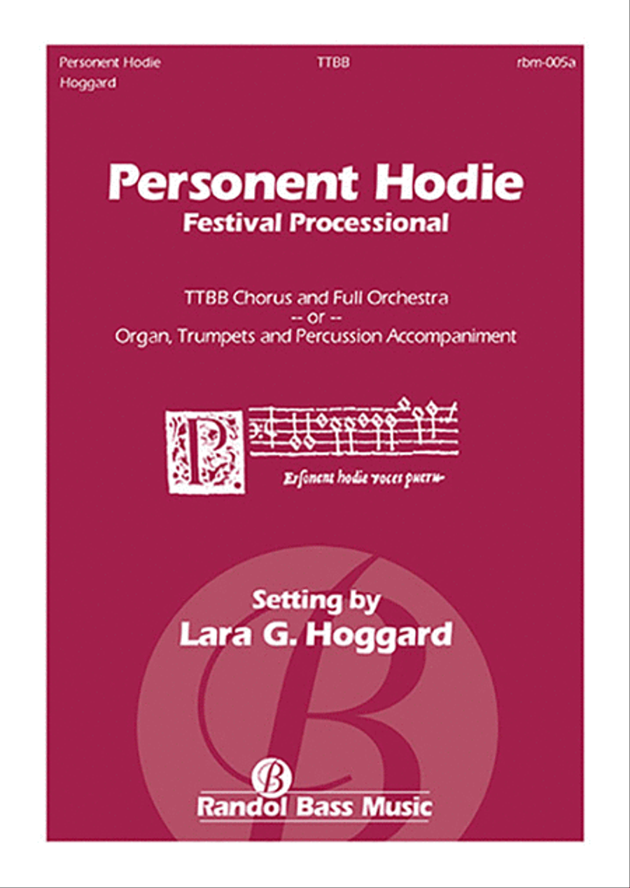 Personent Hodie (Choral Score) TTBB scores gallery preview page 1