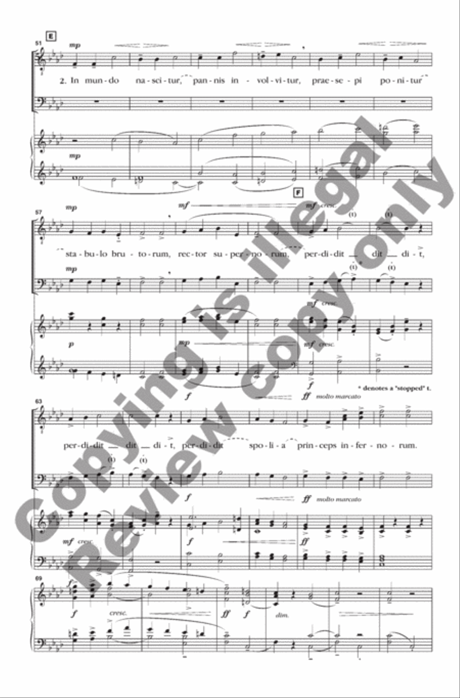 Personent Hodie (Choral Score) TTBB scores gallery preview page 5