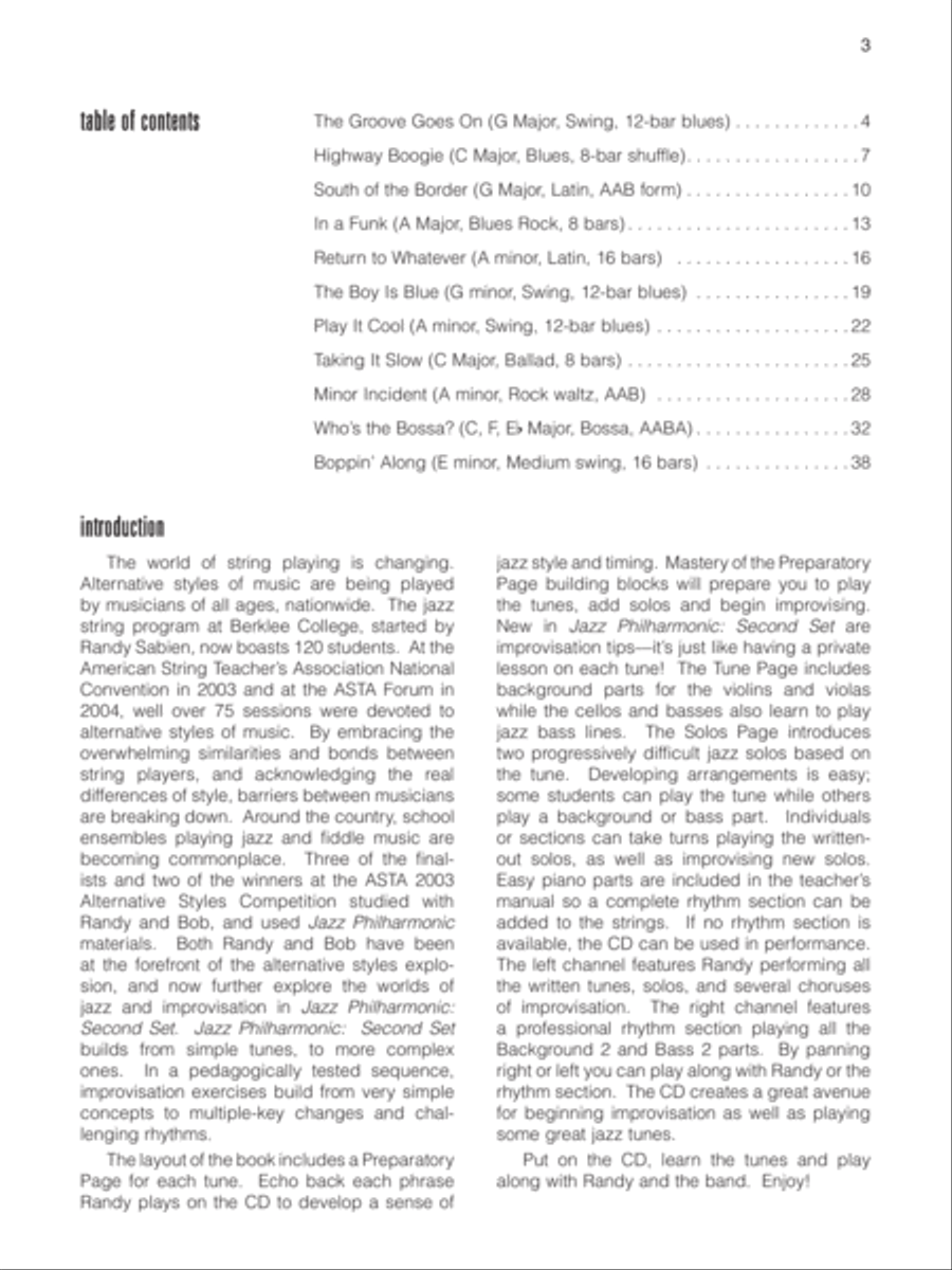 Jazz Philharmonic Second Set String Orchestra scores gallery preview page 2