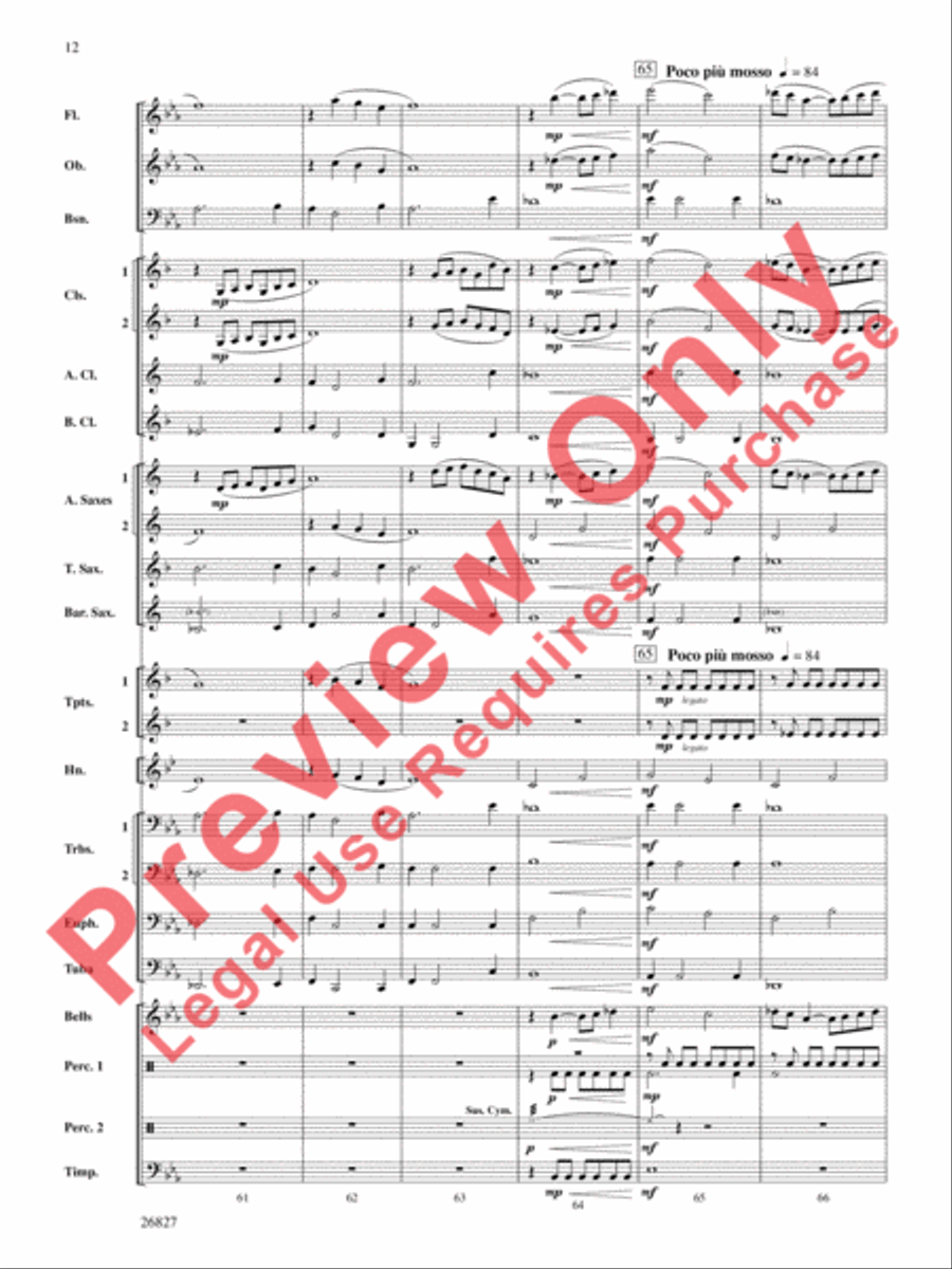 In Honor of the Fallen In Honor of the Fallen Concert Band scores gallery preview page 13