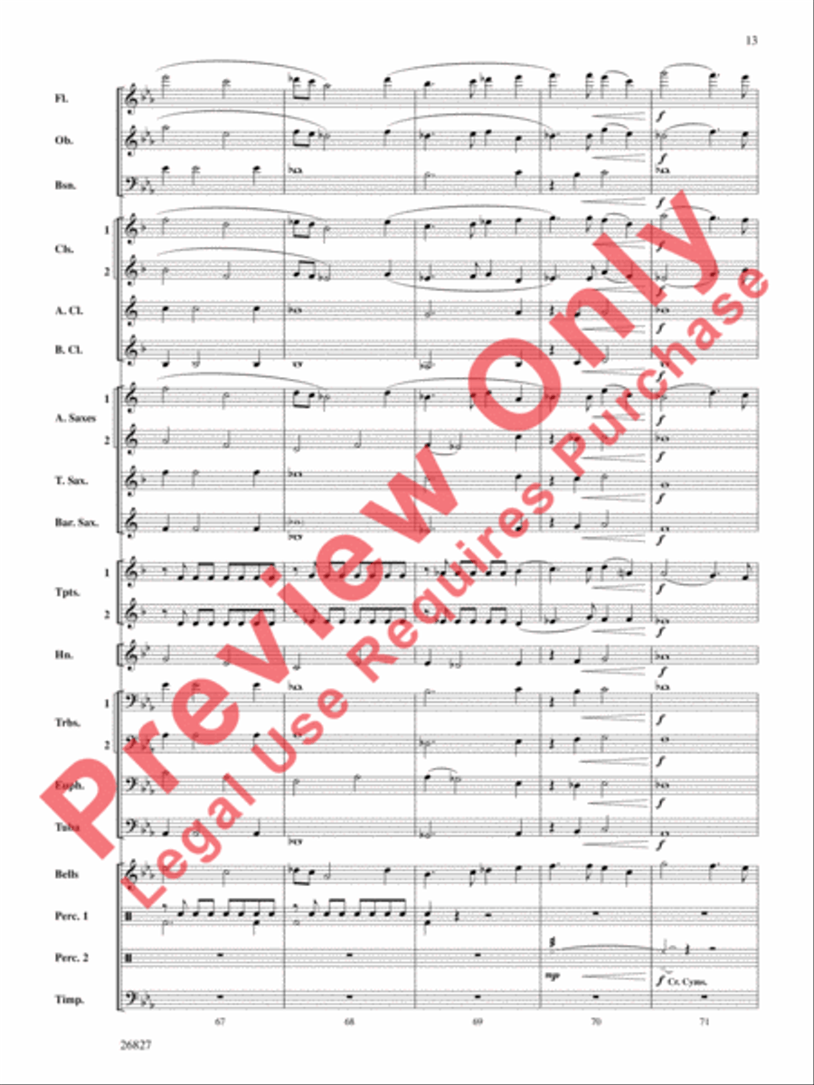 In Honor of the Fallen In Honor of the Fallen Concert Band scores gallery preview page 14