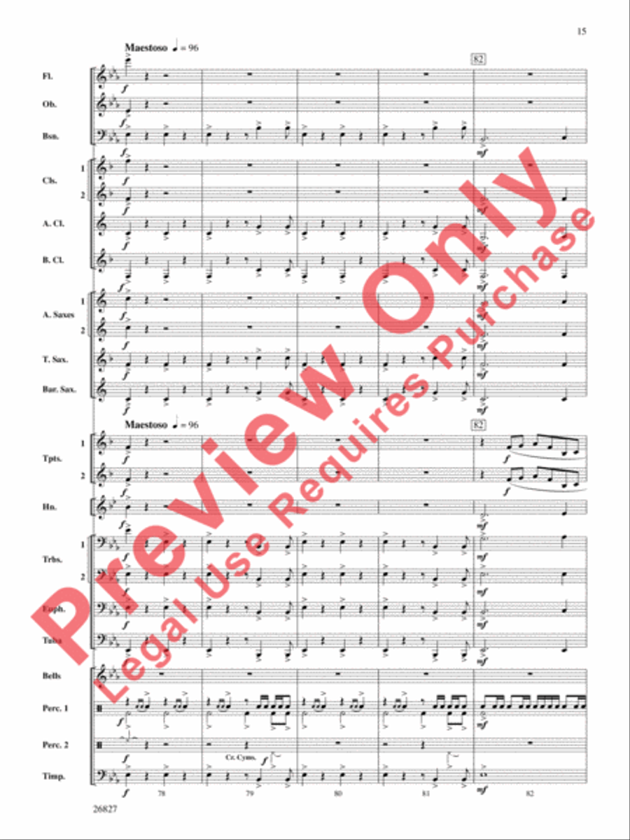 In Honor of the Fallen In Honor of the Fallen Concert Band scores gallery preview page 16