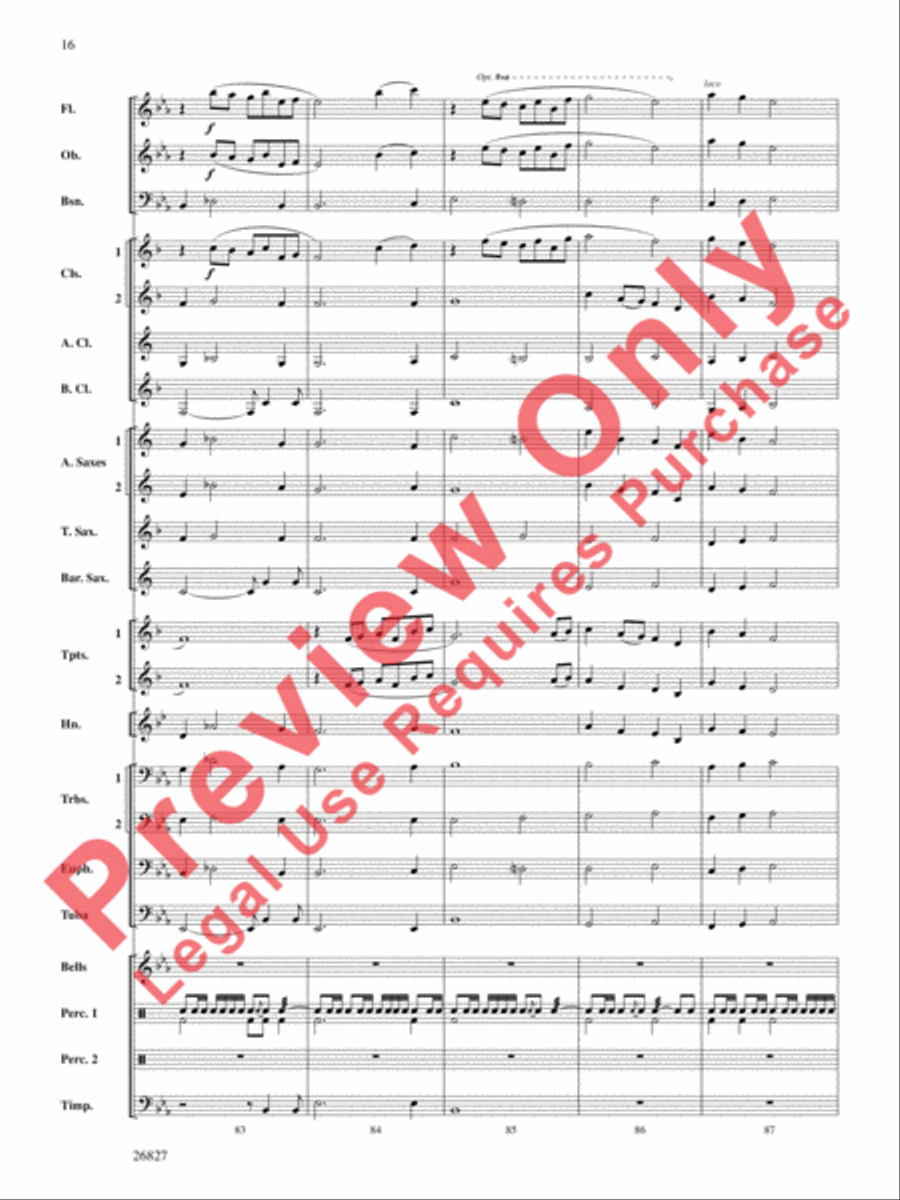 In Honor of the Fallen In Honor of the Fallen Concert Band scores gallery preview page 17