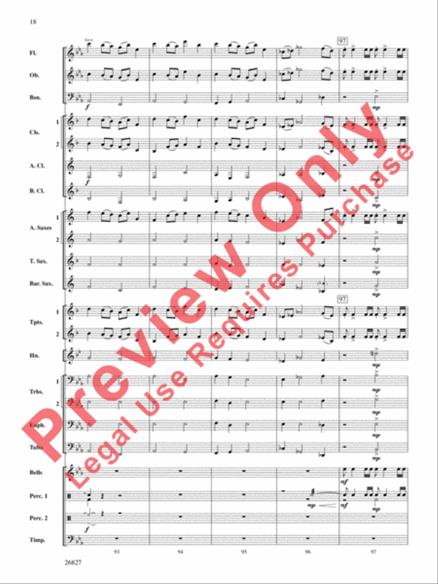 In Honor of the Fallen In Honor of the Fallen Concert Band scores gallery preview page 19