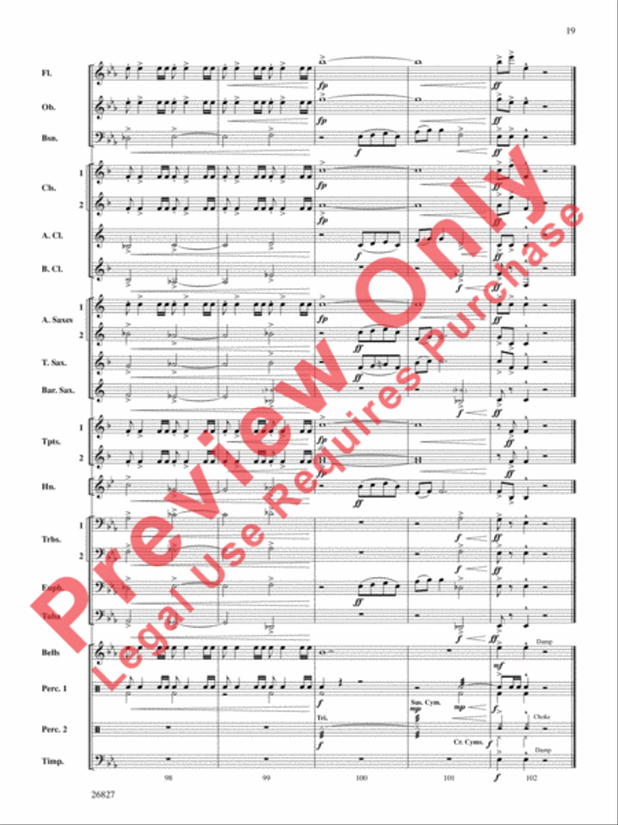 In Honor of the Fallen In Honor of the Fallen Concert Band scores gallery preview page 20