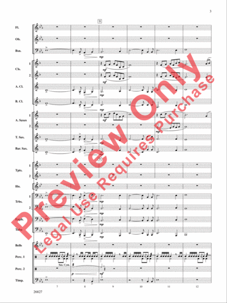 In Honor of the Fallen In Honor of the Fallen Concert Band scores gallery preview page 4