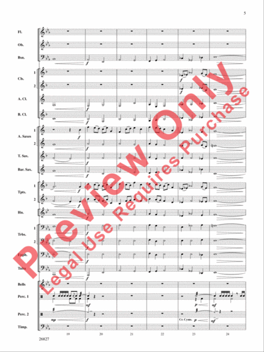 In Honor of the Fallen In Honor of the Fallen Concert Band scores gallery preview page 6
