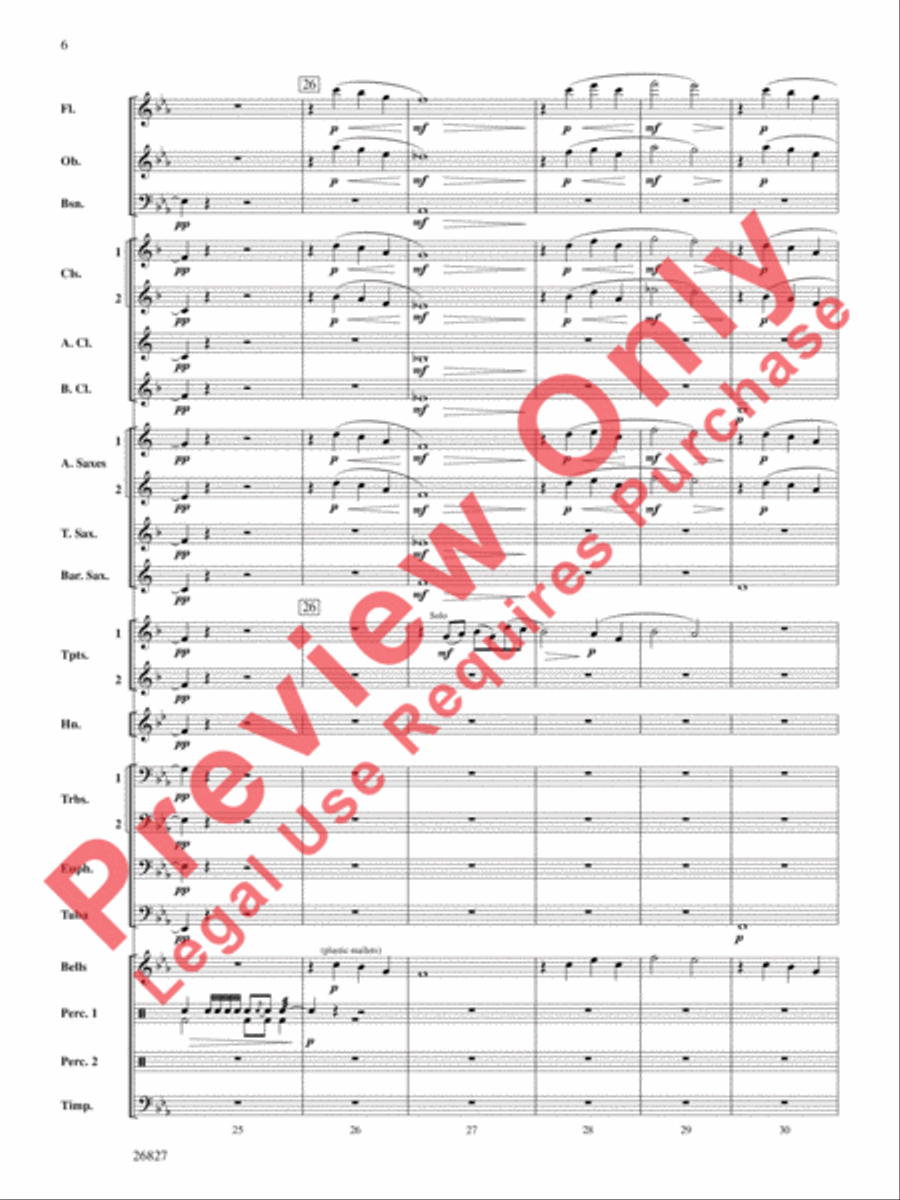 In Honor of the Fallen In Honor of the Fallen Concert Band scores gallery preview page 7
