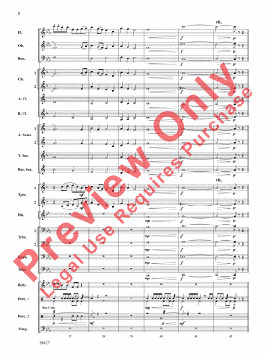 In Honor of the Fallen In Honor of the Fallen Concert Band scores gallery preview page 9
