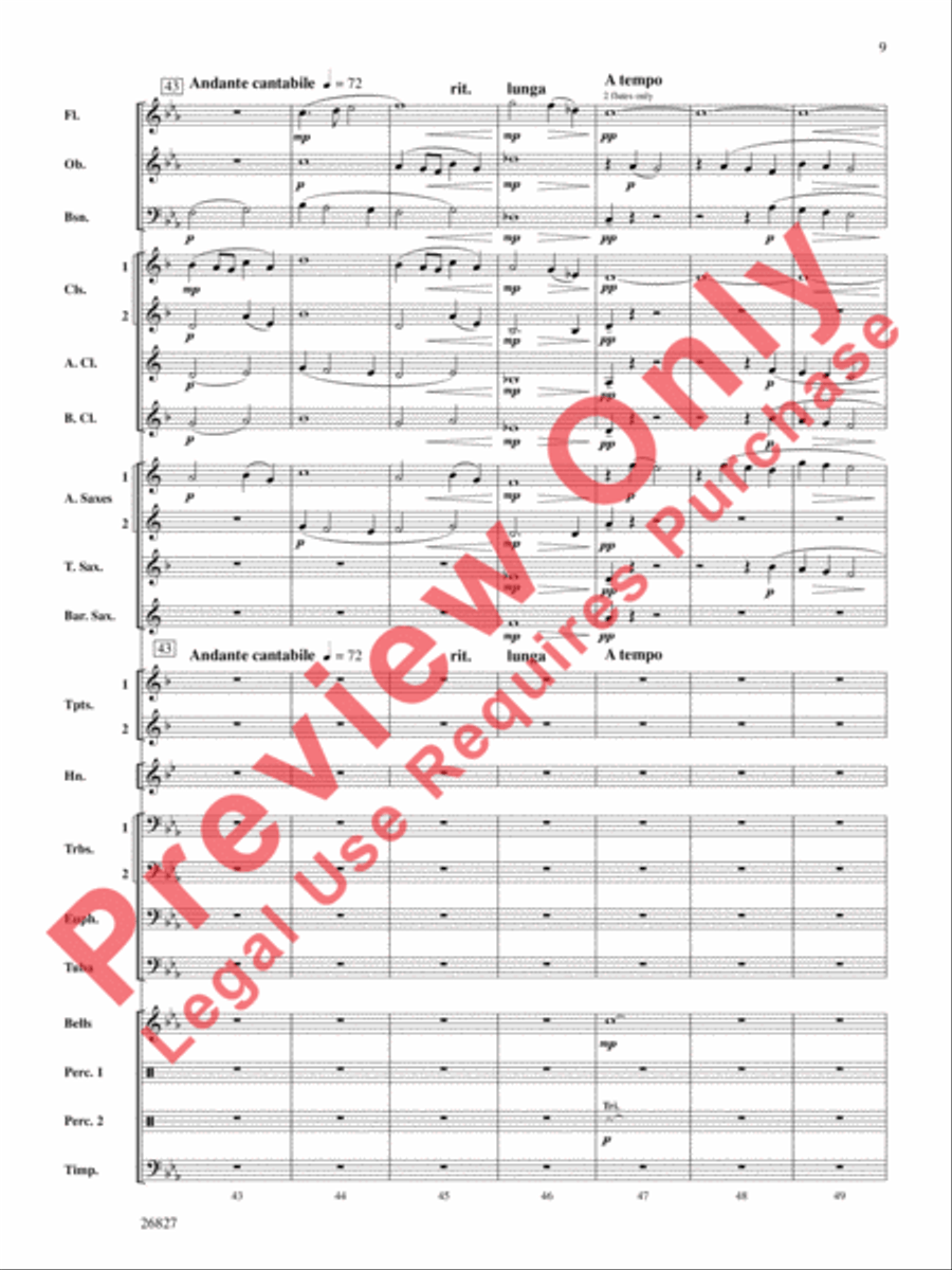 In Honor of the Fallen In Honor of the Fallen Concert Band scores gallery preview page 10