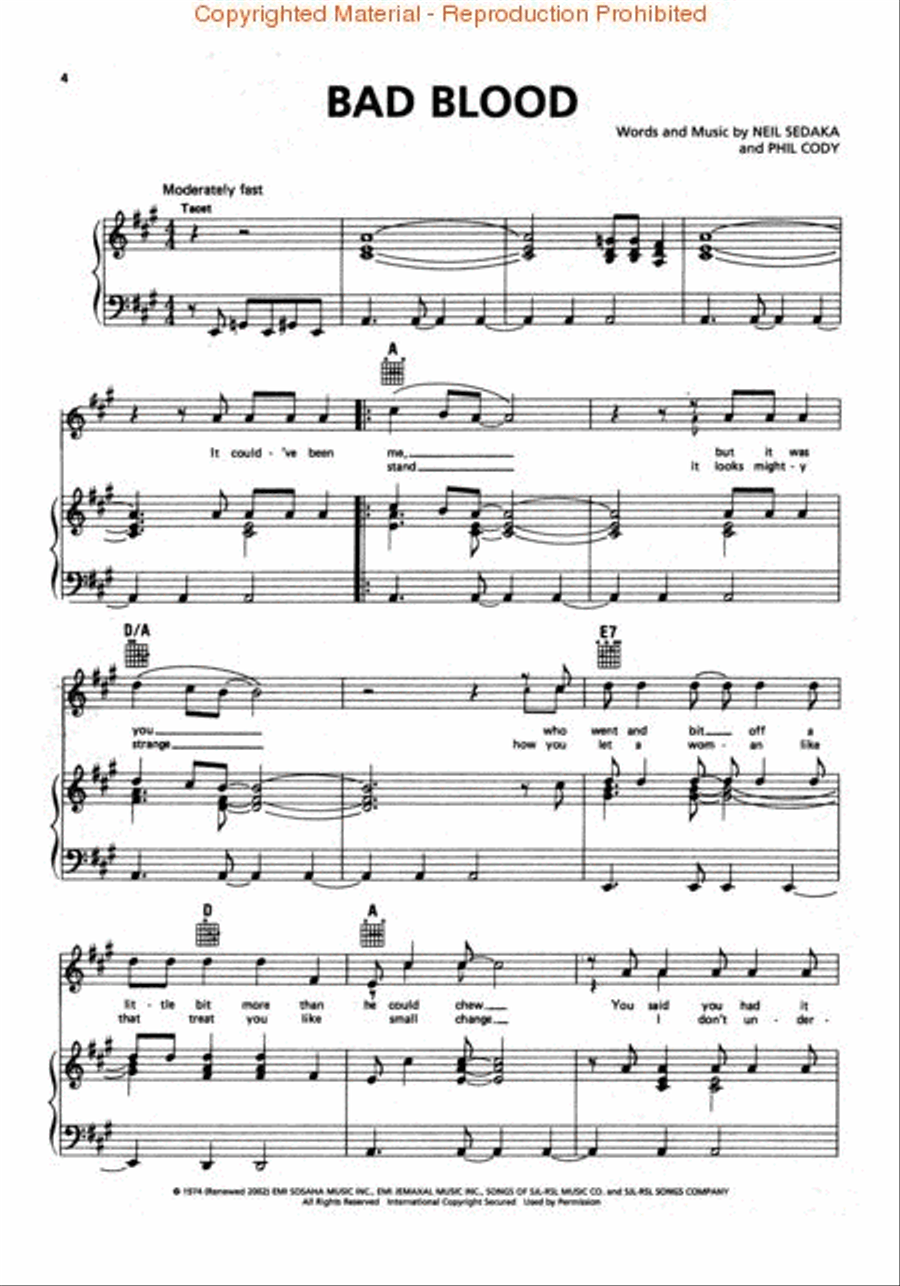 Neil Sedaka's Greatest Hits – 2nd Edition Piano, Vocal, Guitar scores gallery preview page 2
