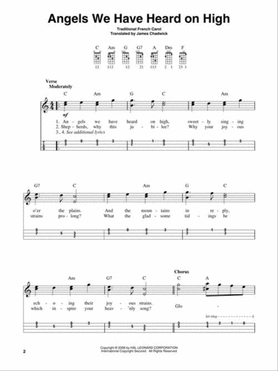 Christmas Carols for Mandolin Mandolin scores gallery preview page 4