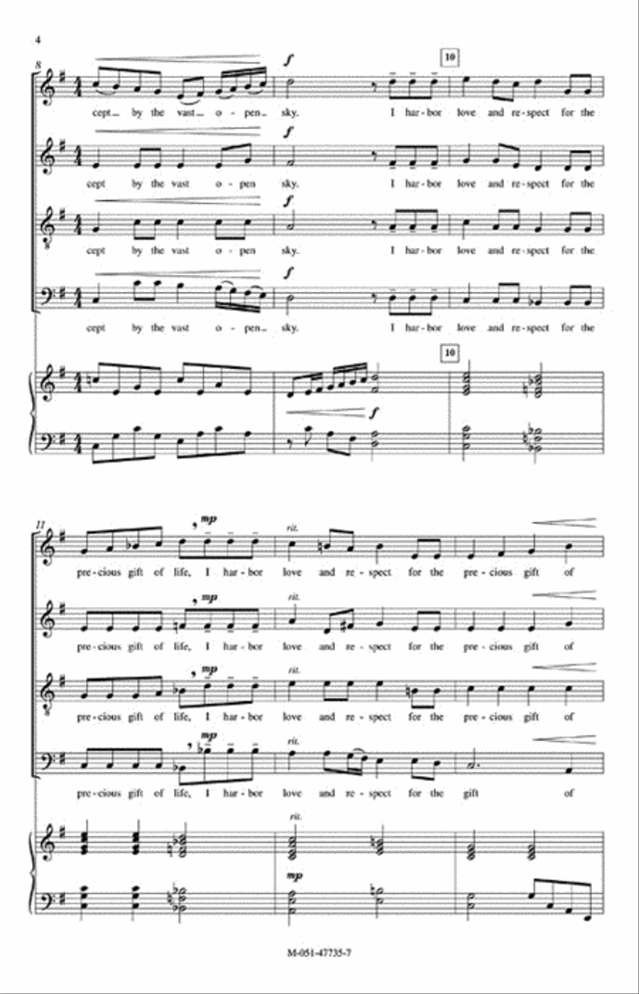 We Are as One We Are as One 4-Part scores gallery preview page 3