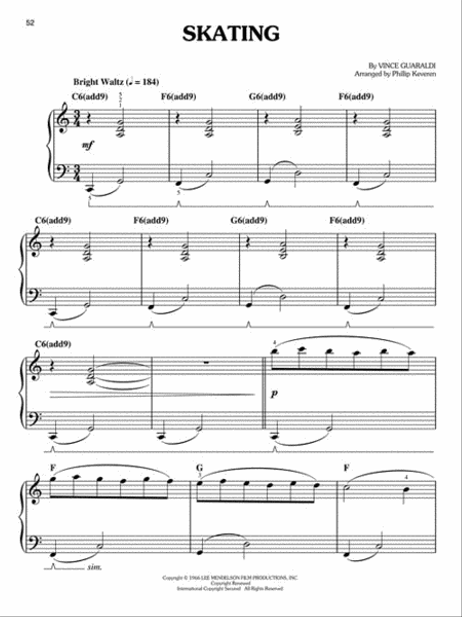 The Vince Guaraldi Collection Easy Piano scores gallery preview page 3