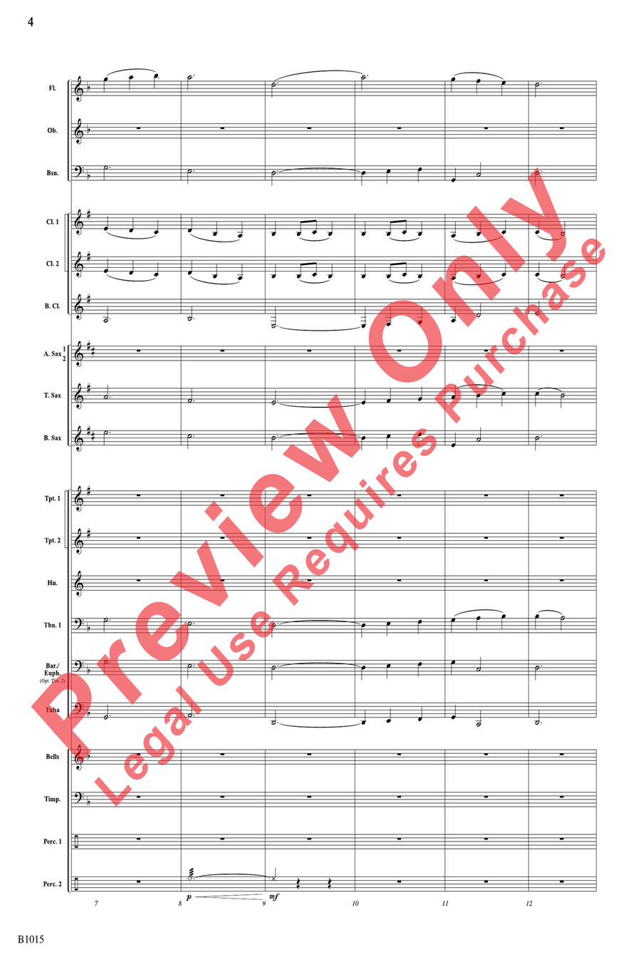 Phantom Ship Phantom Ship Concert Band scores gallery preview page 4