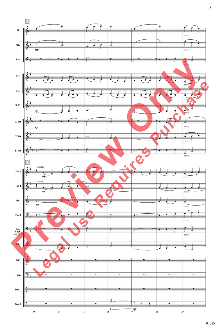 Phantom Ship Phantom Ship Concert Band scores gallery preview page 5