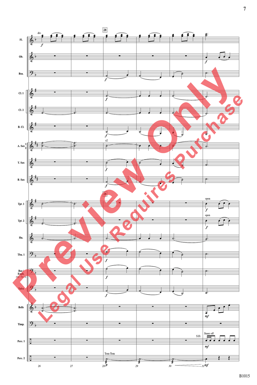 Phantom Ship Phantom Ship Concert Band scores gallery preview page 7