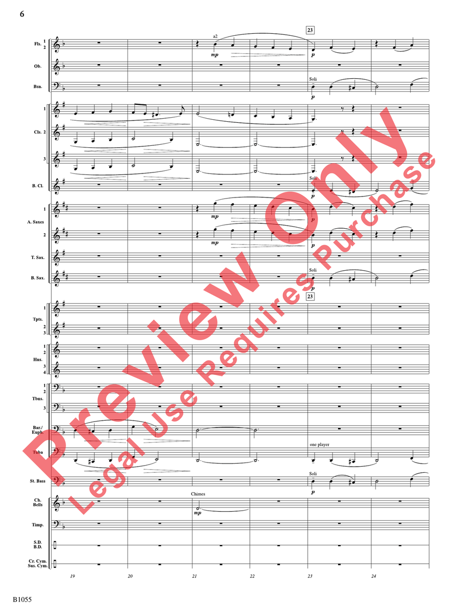 Passacaglia on an Old English Carol Concert Band scores gallery preview page 7