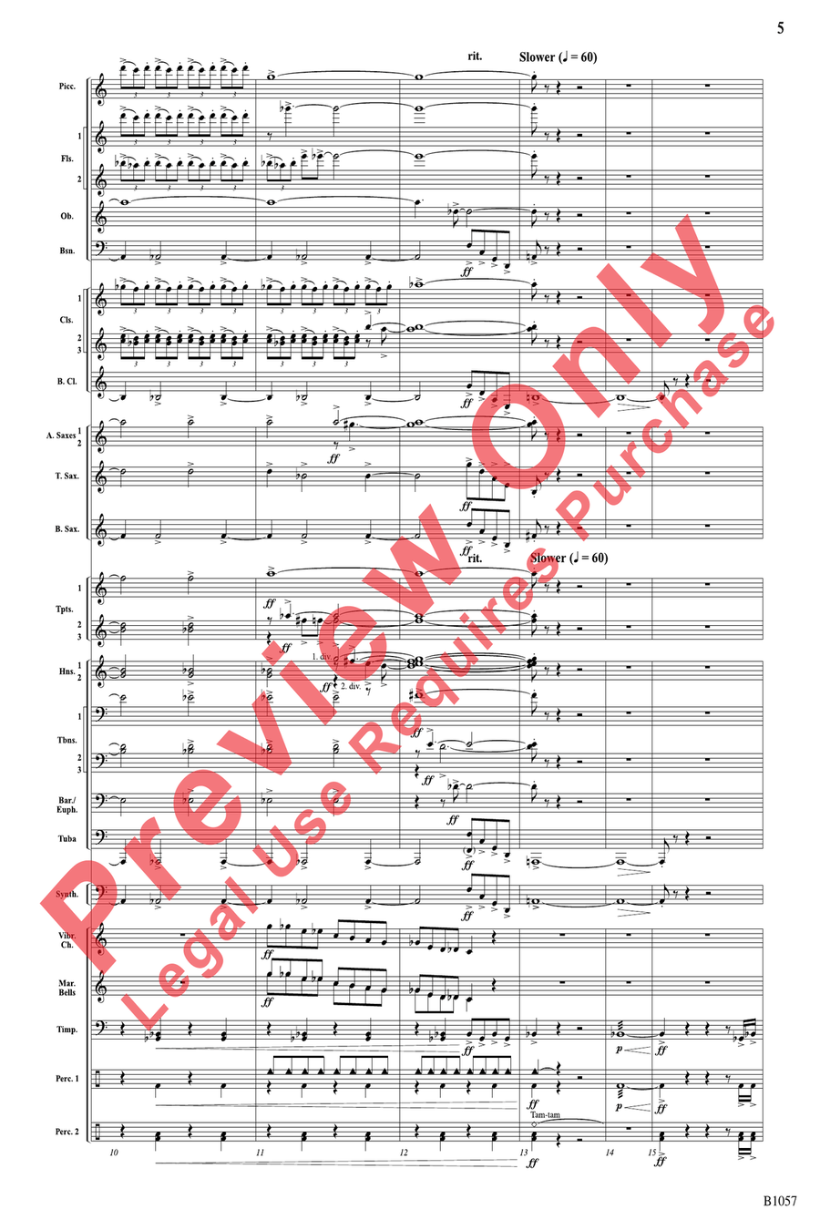 The Darkness is Always Soft Concert Band scores gallery preview page 5