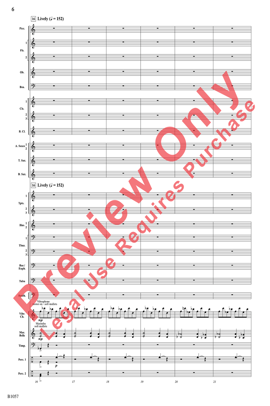 The Darkness is Always Soft Concert Band scores gallery preview page 6