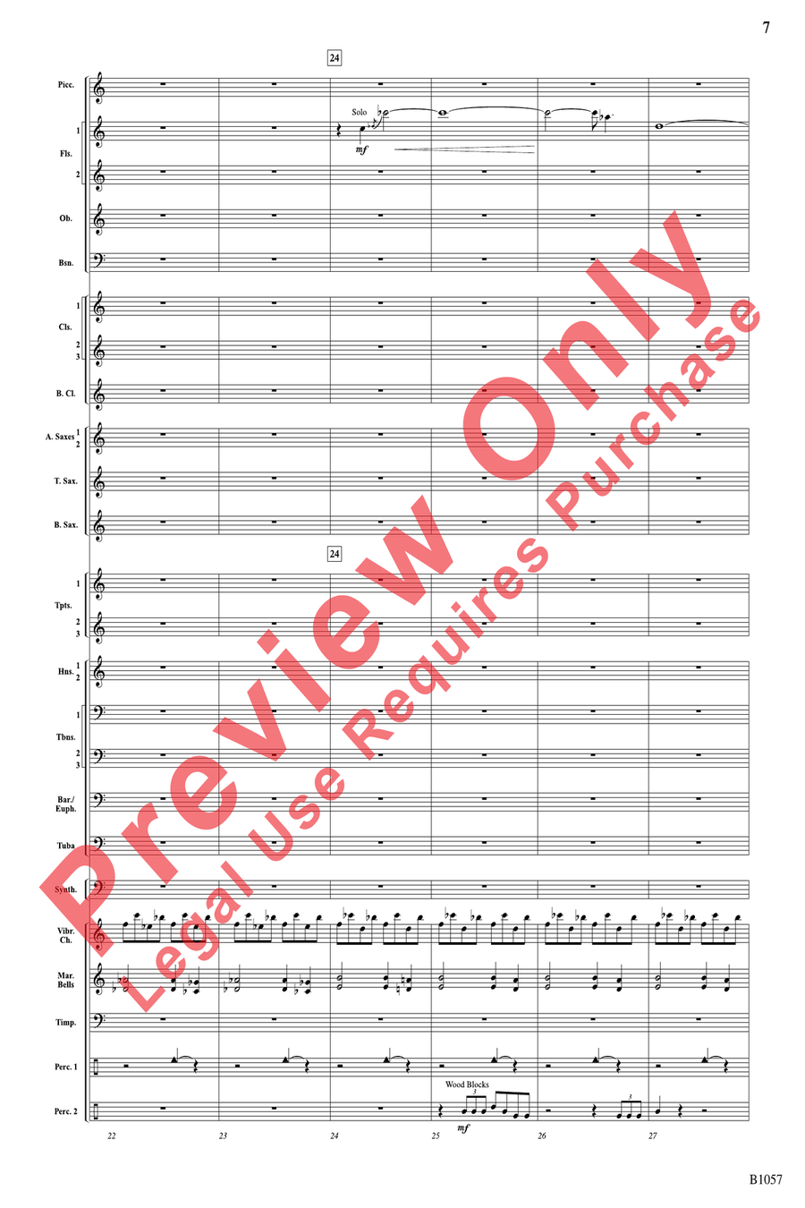The Darkness is Always Soft Concert Band scores gallery preview page 7