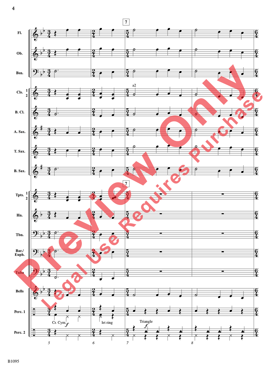Loco Motion Loco Motion Concert Band scores gallery preview page 5