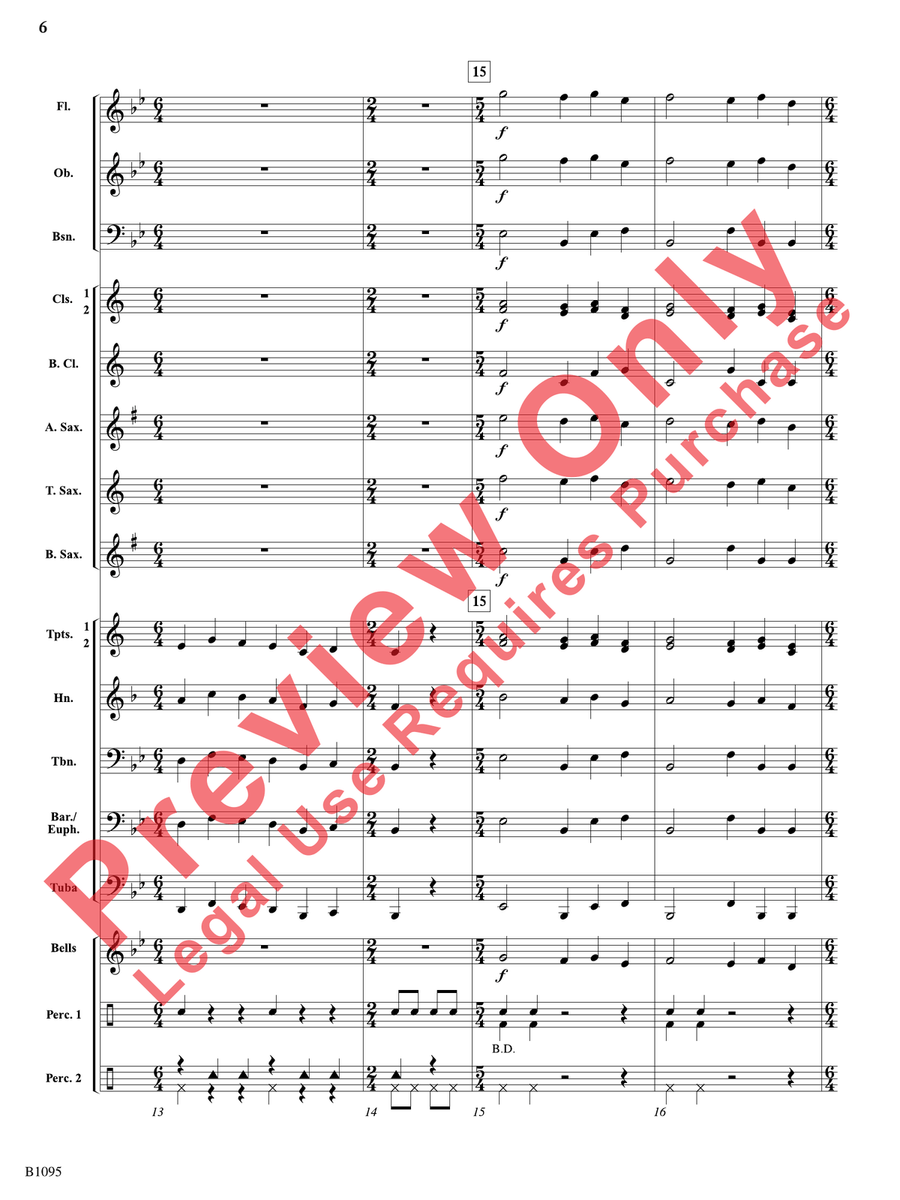 Loco Motion Loco Motion Concert Band scores gallery preview page 7