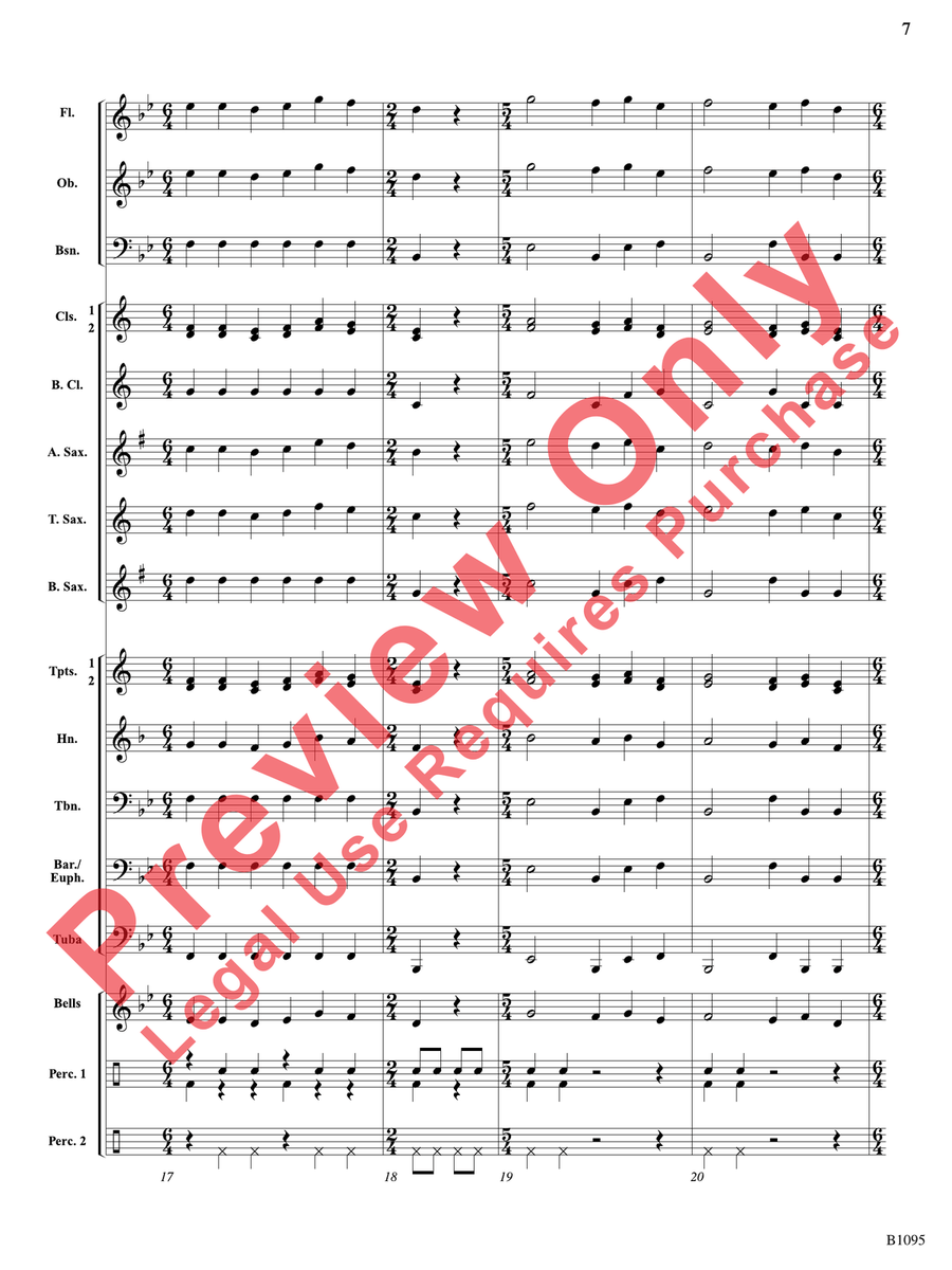 Loco Motion Loco Motion Concert Band scores gallery preview page 8