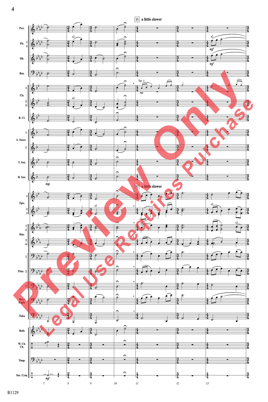 In Heaven's Air In Heaven's Air Concert Band scores gallery preview page 4