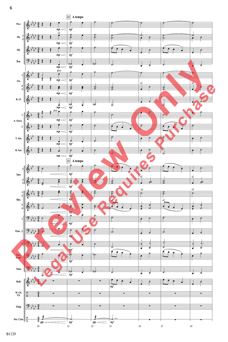 In Heaven's Air In Heaven's Air Concert Band scores gallery preview page 6