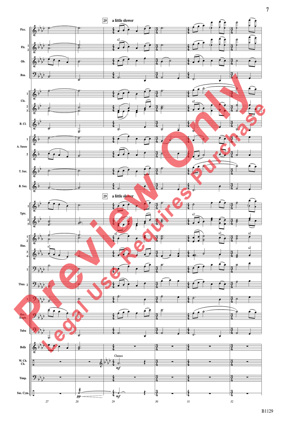 In Heaven's Air In Heaven's Air Concert Band scores gallery preview page 7
