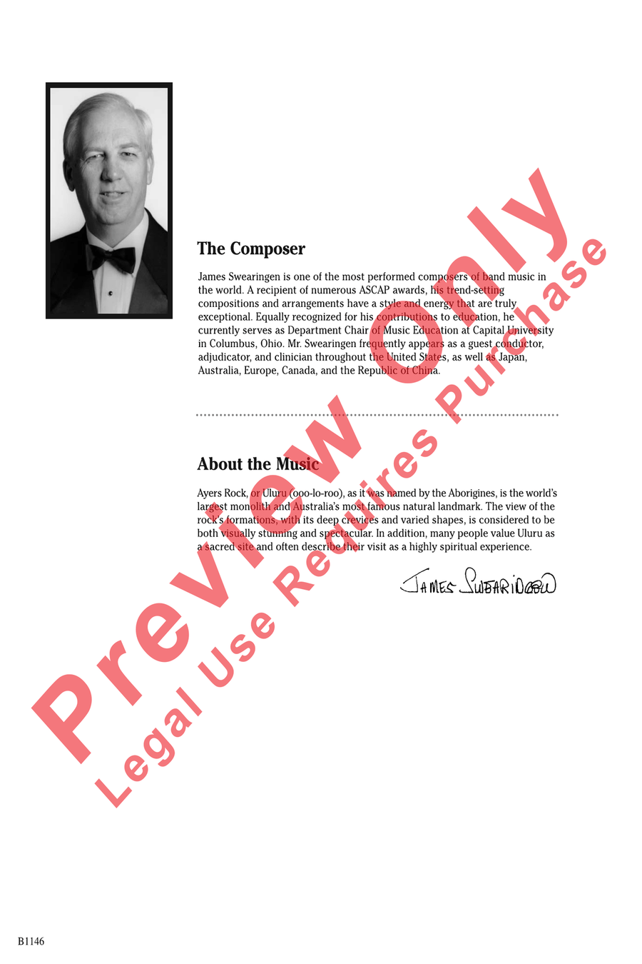 In Quest of Uluru In Quest of Uluru Concert Band scores gallery preview page 2