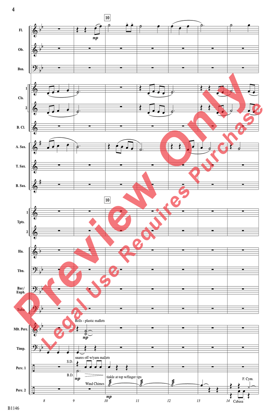 In Quest of Uluru In Quest of Uluru Concert Band scores gallery preview page 4