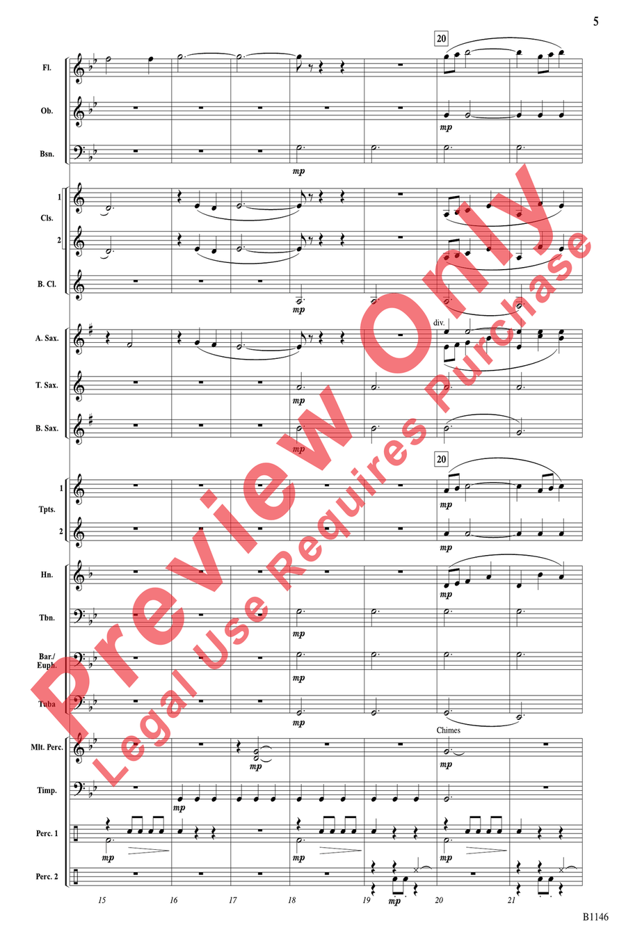 In Quest of Uluru In Quest of Uluru Concert Band scores gallery preview page 5