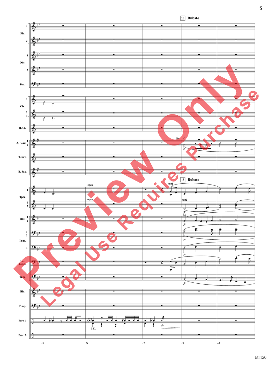 Proudly We Hail Proudly We Hail Concert Band scores gallery preview page 6