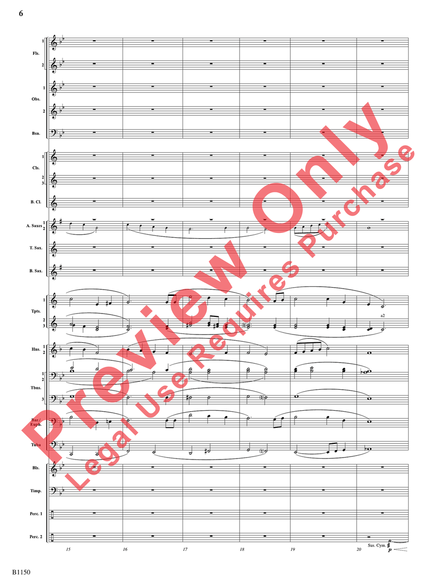 Proudly We Hail Proudly We Hail Concert Band scores gallery preview page 7