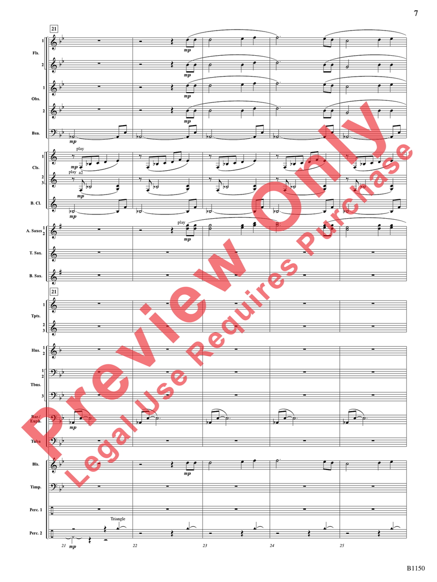 Proudly We Hail Proudly We Hail Concert Band scores gallery preview page 8