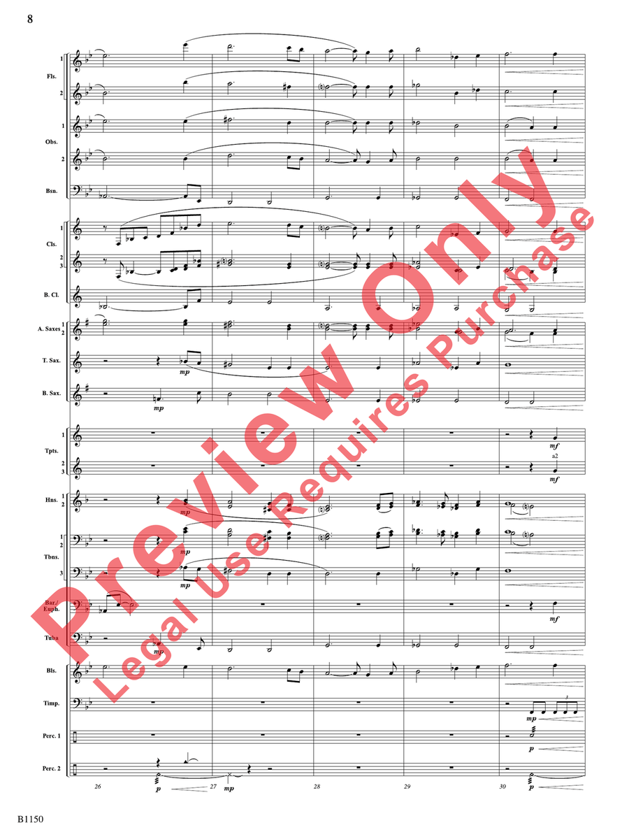 Proudly We Hail Proudly We Hail Concert Band scores gallery preview page 9