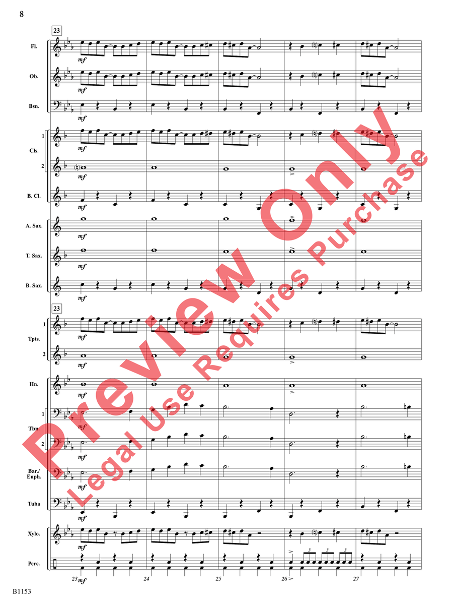 Play a Simple Melody Play a Simple Melody Concert Band scores gallery preview page 9
