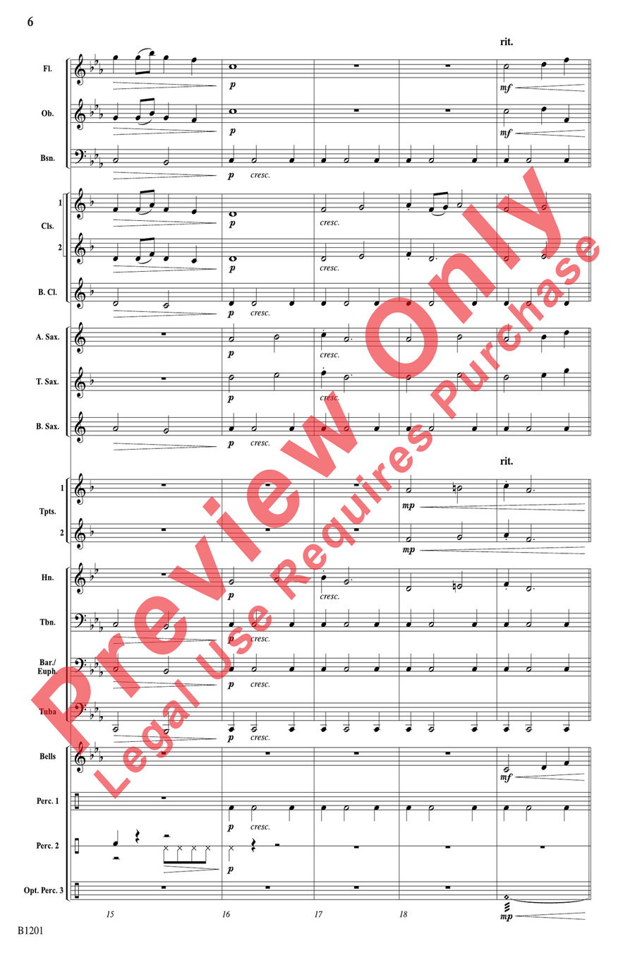 Incantation and Ritual Incantation and Ritual Concert Band scores gallery preview page 6